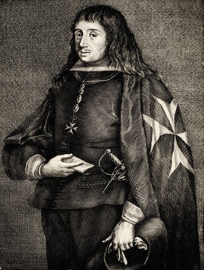 Juan José de Áustria (1629-1679). Infante (príncipe) espanhol, filho do rei Filipe IV e da atriz de teatro Maria Calderona. Gravura. Gravura. de Artist Unknown