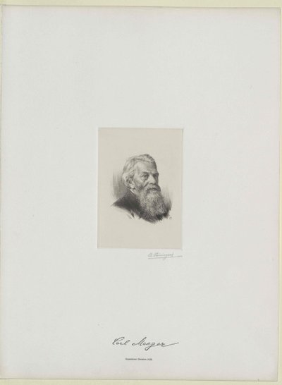 Karl Menger (impressão) de Artist Unknown