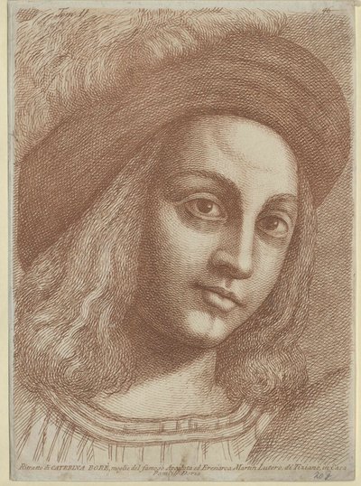 Katharina von Bora (impressão) de Artist Unknown