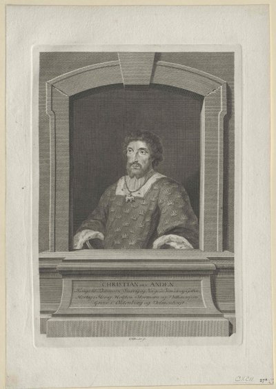 Rei da Dinamarca Christian II de Artist Unknown