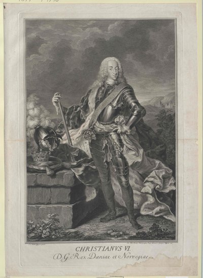 Rei da Dinamarca Christian VI de Artist Unknown