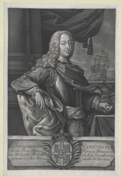 Rei da Dinamarca Christian VI de Artist Unknown