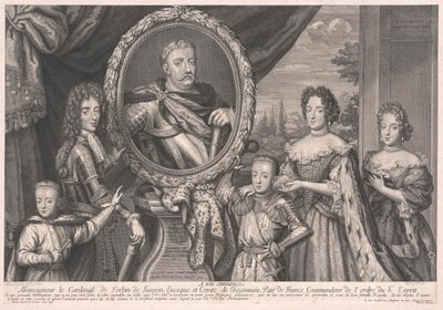 Rei da Polónia Johann III Sobieski (impressão) de Artist Unknown