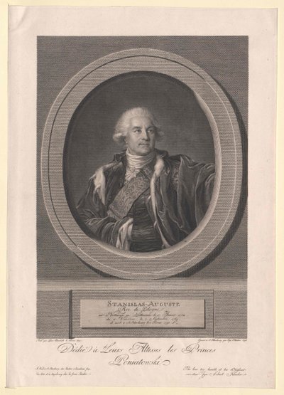 Rei da Polónia Estanislau II Augusto de Artist Unknown