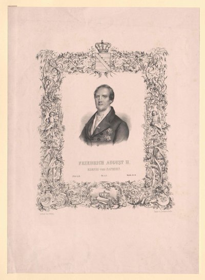 Rei da Saxónia Frederico Augusto II de Artist Unknown