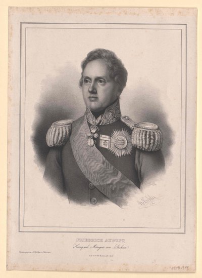 Rei da Saxónia Frederico Augusto II de Artist Unknown