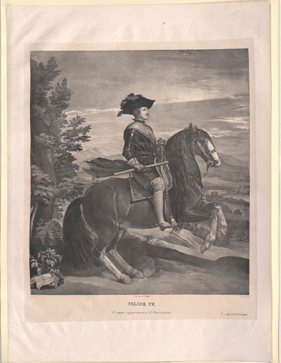 Rei de Espanha Filipe IV de Artist Unknown