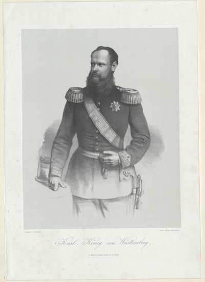 Rei de Wuerttemberg Carlos I de Artist Unknown