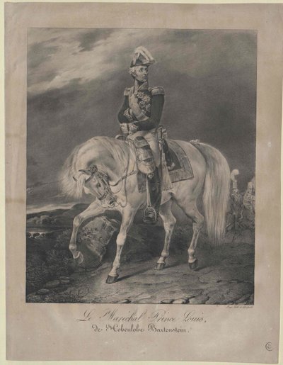Luís, príncipe Hohenlohe-Bartenstein de Artist Unknown