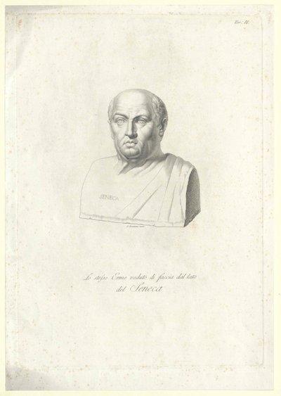 Lucius Annaeus Seneca (impressão) de Artist Unknown