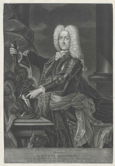 Ludwig Gottfried conde de Hohenlohe-Waldenburg-Pfedelbach de Artist Unknown