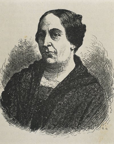 MARIN DEL SOLAR, Mercedes (1804-1866). Escritora do Chile. Gravura. de Artist Unknown