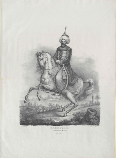 Machmud II, sultão da Turquia, de Artist Unknown