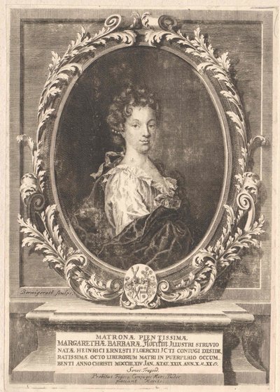 Margarethe Barbara Struve (impressão) de Artist Unknown