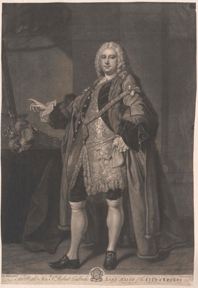 Presidente da Câmara de Londres Robert Ladbroke de Artist Unknown