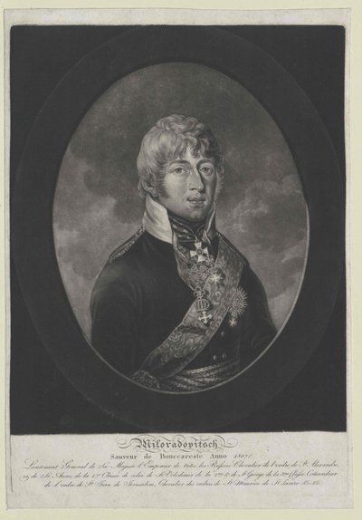 Mikhail Andreyevich conde Miloradovich de Artist Unknown