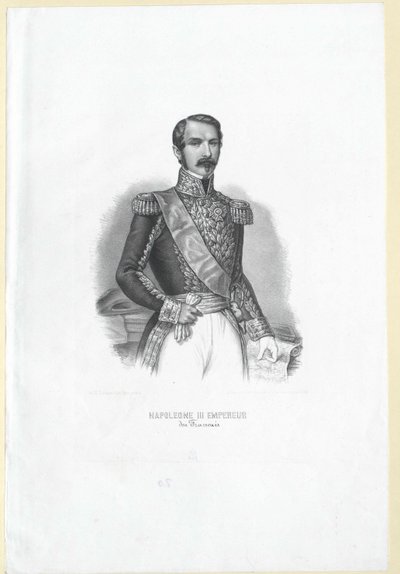 Napoleão III Imperador dos Franceses, de Artist Unknown