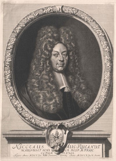 Nicolaus August Ruland (impressão) de Artist Unknown
