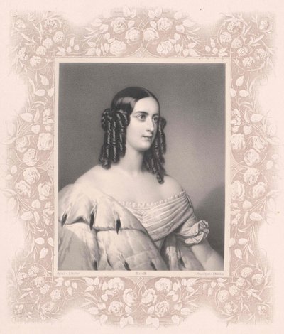 Oettingen-Oettingen e Oettingen-Wallerstein, princesa de Carolina (1824-1889) de Artist Unknown