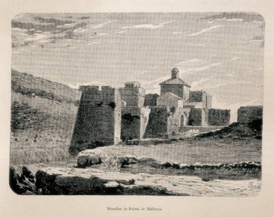 Palma de Maiorca. Muros (gravura) de Artist Unknown