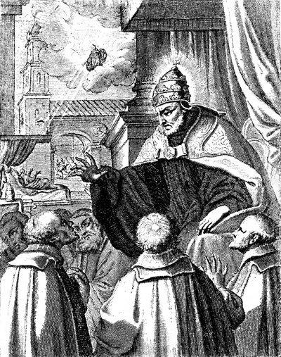 Delegados papais na corte de Miguel I de Constantinopla, O Cisma de 1054 (gravura) de Artist Unknown