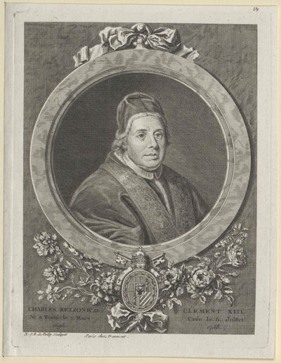Papa Clemente XIII (impressão) de Artist Unknown