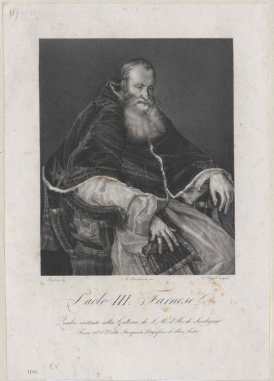 Papa Paulo III de Artist Unknown