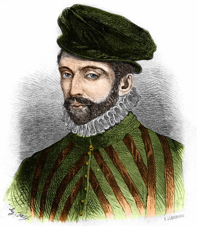 Retrato de Nicolas de Neufville, seigneur de Villeroi, estadista francês. de Artist Unknown