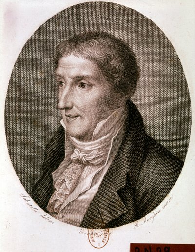 Retrato de Alessandro Volta (gravura) de Artist Unknown