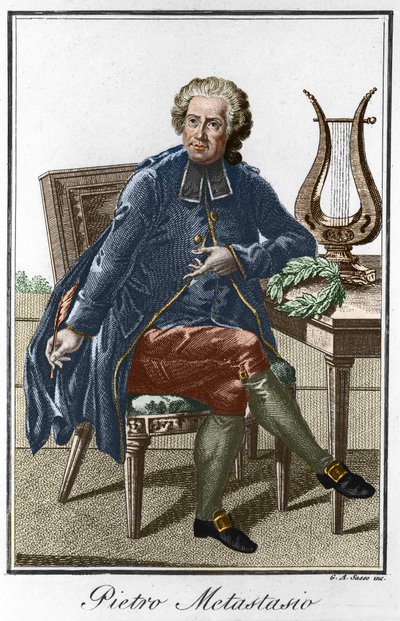 Retrato de Pierre Metastase . de Artist Unknown