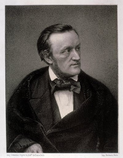 Retrato de Wilhelm Richard Wagner (gravura) de Artist Unknown