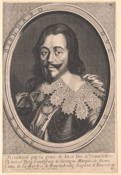 Príncipe da Casa de Saxe-Weimar Bernard (impressão) de Artist Unknown