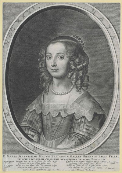 Princesa de Inglaterra Maria (impressão) de Artist Unknown