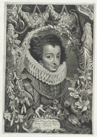 Princesa de França Elisabeth (impressão) de Artist Unknown