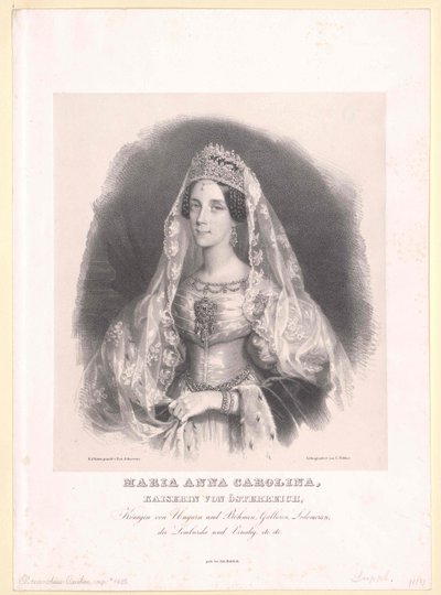 Princesa da Saboia-Sardenha Maria Anna de Artist Unknown