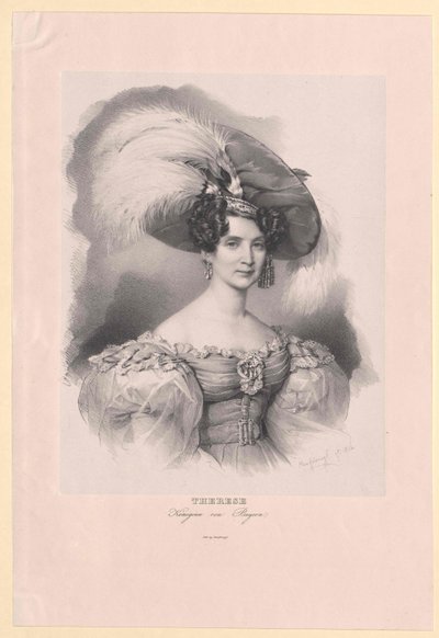 Princesa de Saxe-Hildburghausen (1792-1854) Therese de Artist Unknown