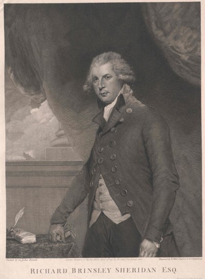 Richard Brinsley Sheridan de Artist Unknown