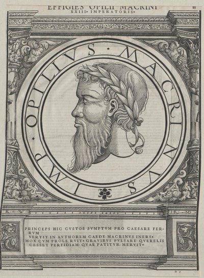 Imperador romano Macrinus de Artist Unknown