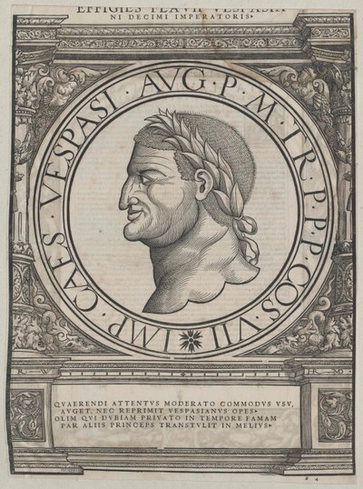 Imperador romano Vespasiano de Artist Unknown
