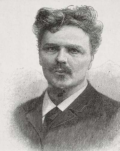 STRINDBERG, August (1849-1912). Retrato de August Strindberg. Gravura. de Artist Unknown