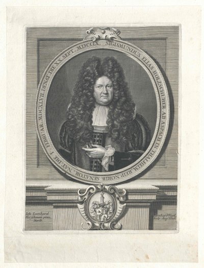 Sigismund Elijah Holzschuher de Aspach e Thalheim de Artist Unknown