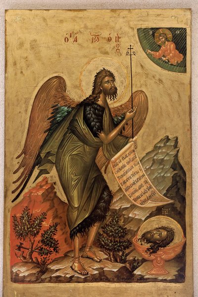 São João Batista. Igreja ortodoxa grega de São Elie, Rabieh, 2022 (foto) de Artist Unknown