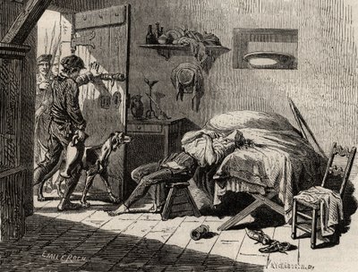 A morte de Condorcet na prisão a 28 de março de Artist Unknown