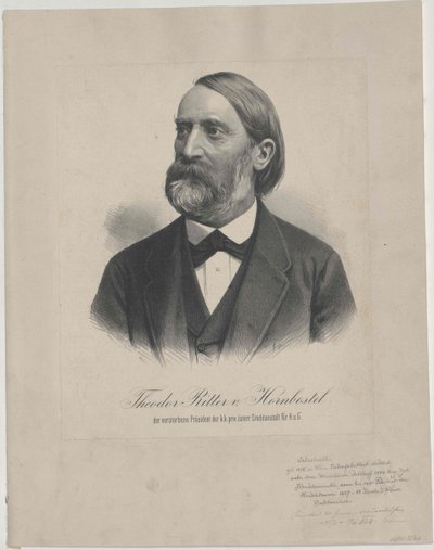 Theodor Ritter Hornbostel (impressão) de Artist Unknown