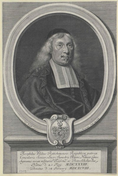 Theophilus Wild (impressão) de Artist Unknown
