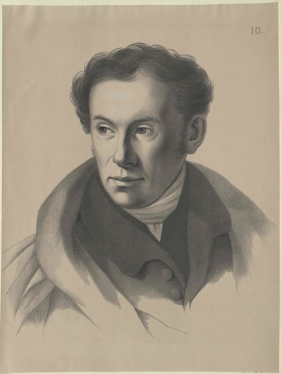 Vasily Andreyevich Zhukovsky (impressão) de Artist Unknown