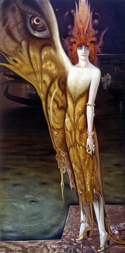 Retrato da Marquesa Luisa Casati (1881-1957), de Arturo Martini (1885-1947) em 1912. de Arturo Martini