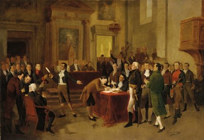 Assinatura da Declaração de Independência de Arturo Michelena