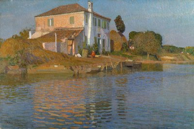 Ilha em frente de Torcello (óleo sobre tela) de Arturo Noci