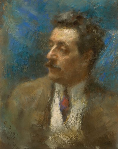 Retrato de Giacomo Puccini de Arturo Rietti